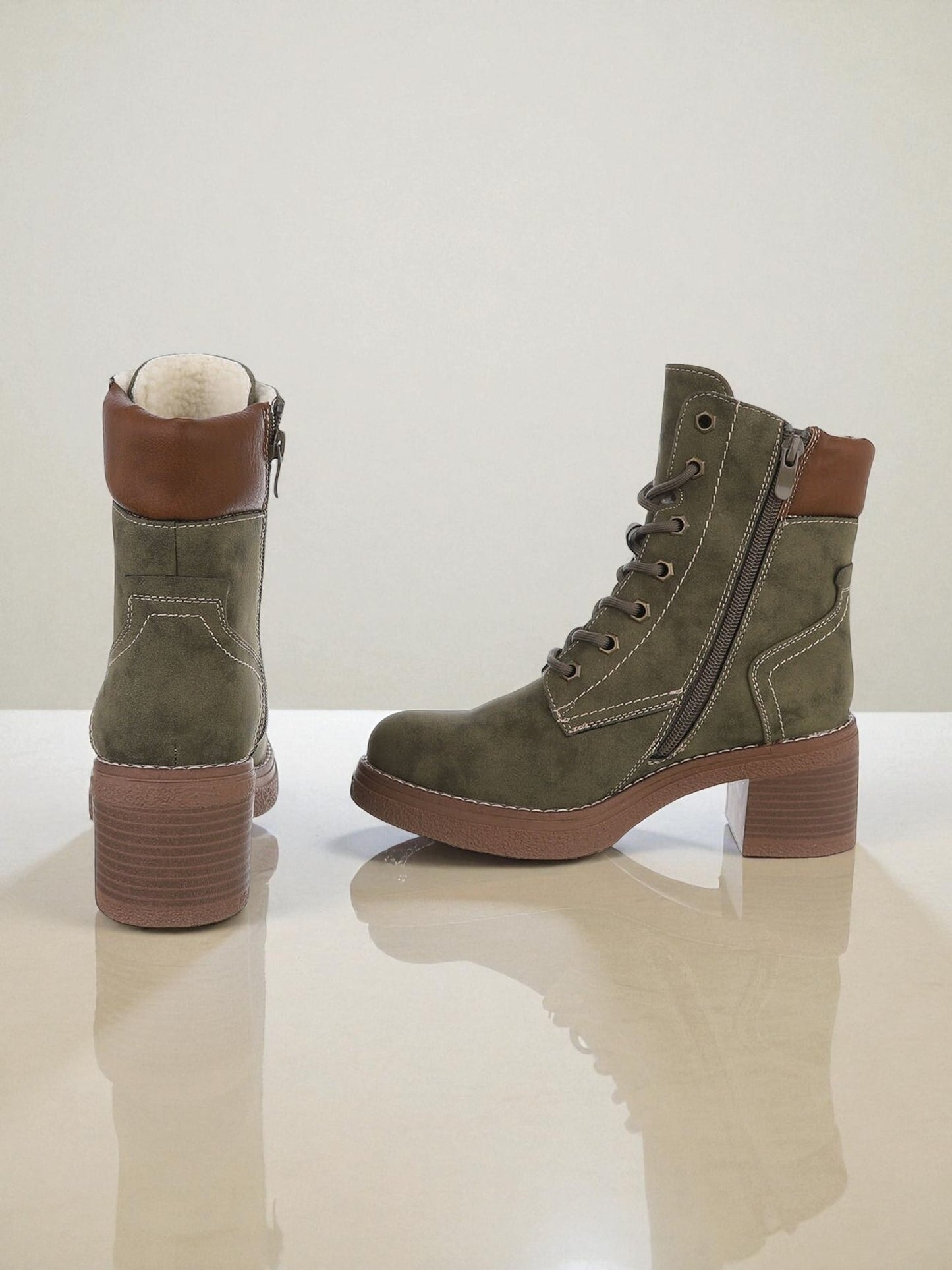 Bottines vertes
