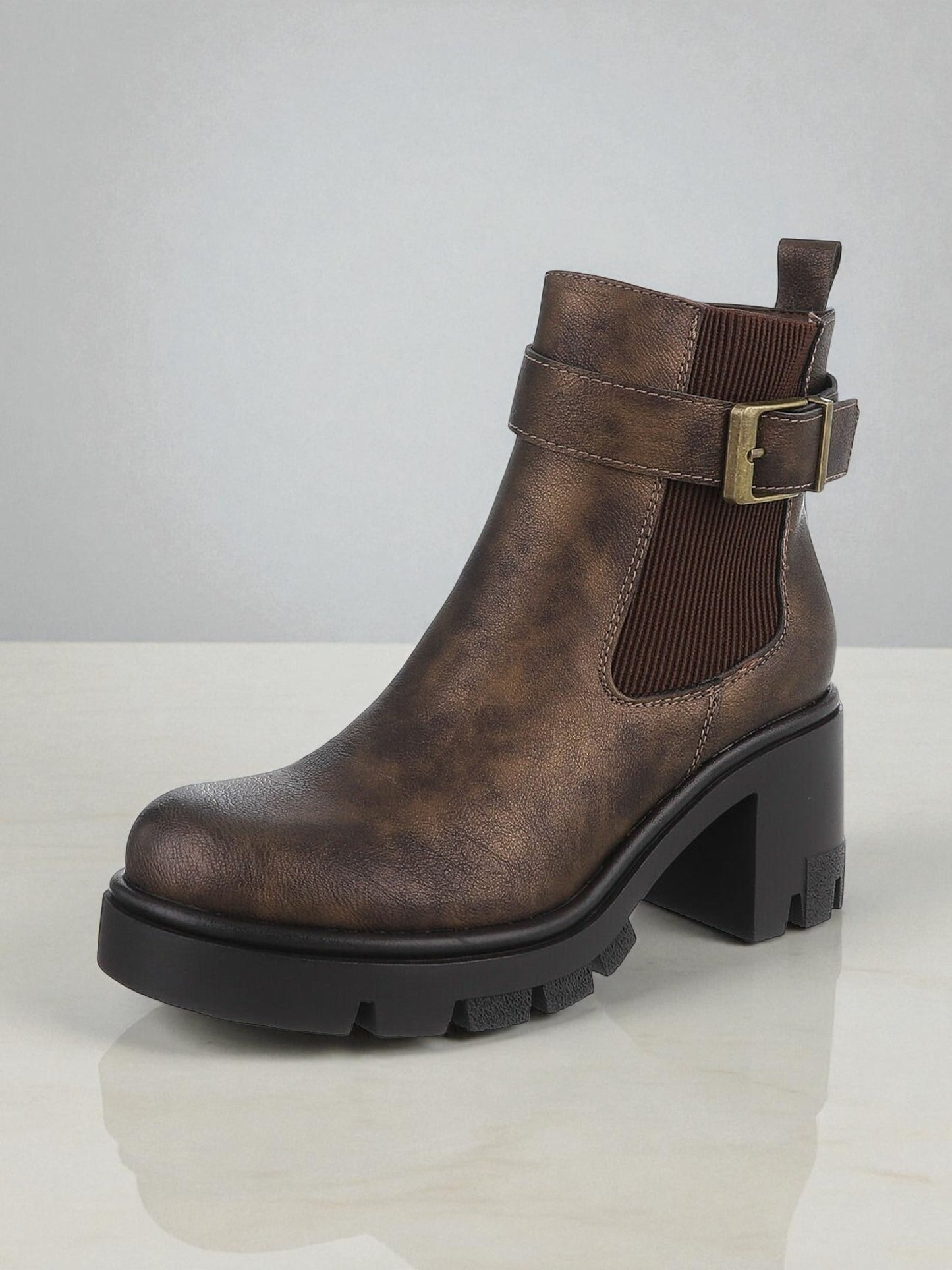 Bottines bronze
