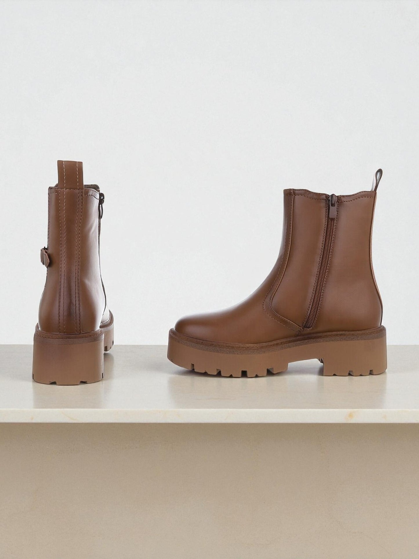 Bottines camel