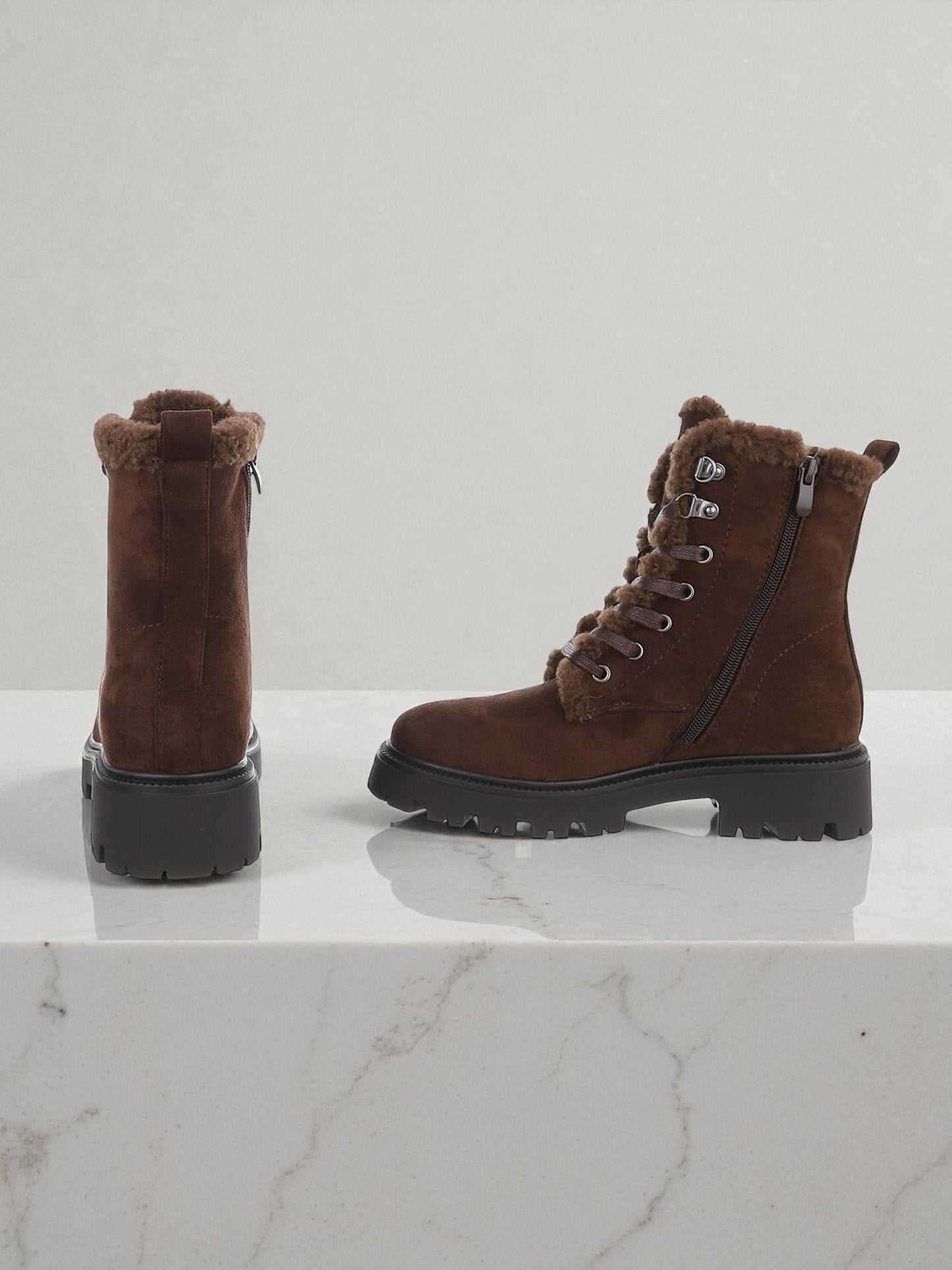 Bottines marron